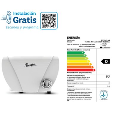 TERMA ROTOPLAS MODENA CALENTADOR INSTANTANEO - 3