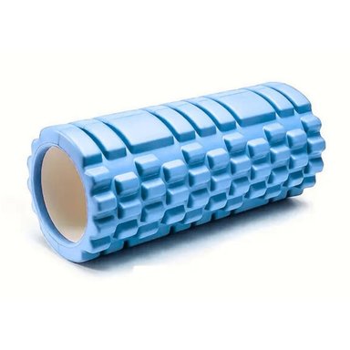 RODILLO DE YOGA FOAM ROLLER DE ESPUMA 33 X 14CM CELESTE