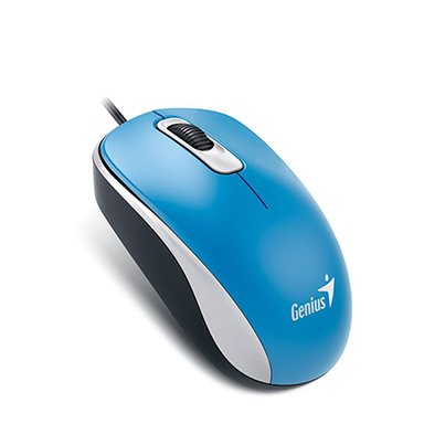 MOUSE GENIUS DX-110 USB OPTICO 1000 DPI AZUL - 1