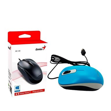 MOUSE GENIUS DX-110 USB OPTICO 1000 DPI AZUL - 2