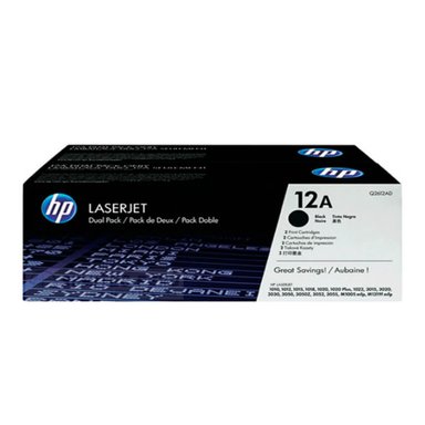 TÓNER HP Q2612AD NEGRO 12AD PACK 2 Q2612A 2000PG BLACK