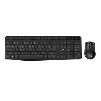 TECLADO GENIUS + MOUSE WIRELESS KM-8206S USB MULTIMEDIA SP BLACK 31340017401 - 1