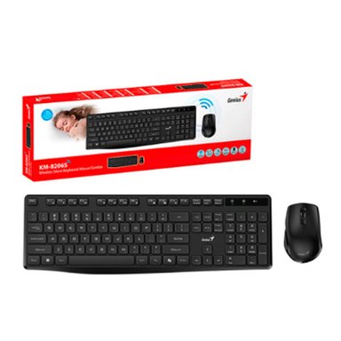 TECLADO GENIUS + MOUSE WIRELESS KM-8206S USB MULTIMEDIA SP BLACK 31340017401 - 3