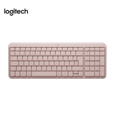 COMBO LOGITECH TECLADO K250 + MOUSE M196 +PAD MOUSE ROSADO - 3