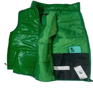 CHALECO HOMBRE MASSERANO VERDE MANZANA CHLCO 004 PUFFER IMPERMIABLE XXL - 4