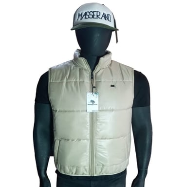 CHALECO HOMBRE MASSERANO BEIGE CHLCO 004 PUFFER IMPERMIABLE M - 1