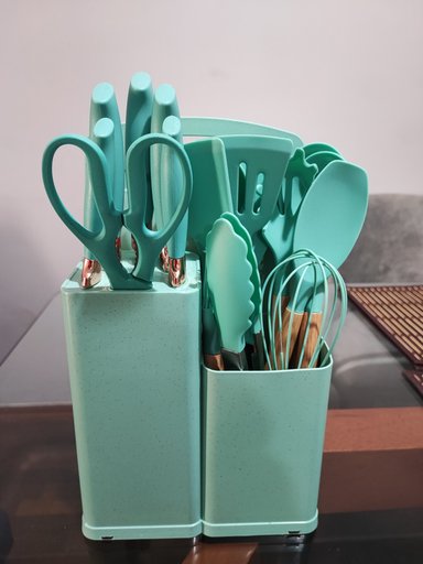 SET DE UTENSILIO 19 PIEZAS DE SILICONA