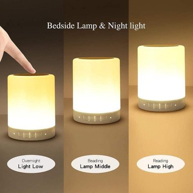 PARLANTE LAMPARA TOUCH PORTÁTIL CON LUZ - 2