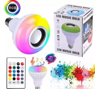 BOMBILLA DE LUZ CON MÚSICA LED,ALTAVOZ. - 2