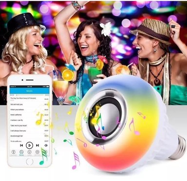 BOMBILLA DE LUZ CON MÚSICA LED,ALTAVOZ. - 5