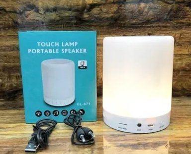 LÁMPARA DE MESA CON ALTAVOZ TÁCTIL