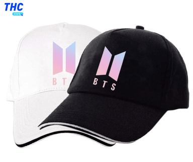 GORRA DEPORTIVA BTS-BLANCO, NEGRO