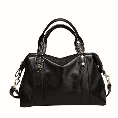 CARTERA CUERO PURO CIERRE Y REMACHES