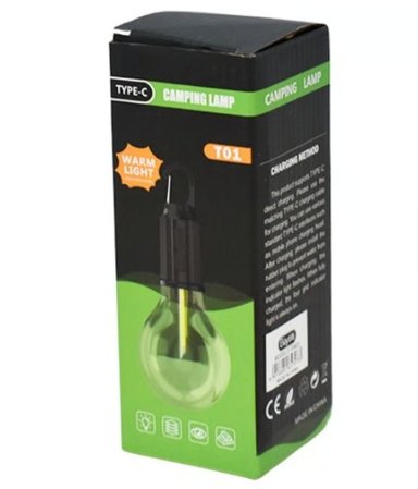 FOCO RECARGABLE PORTATIL CON GANCHO