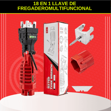 18 EN 1 LLAVE DE FREGADEROMULTIFUNCIONAL
