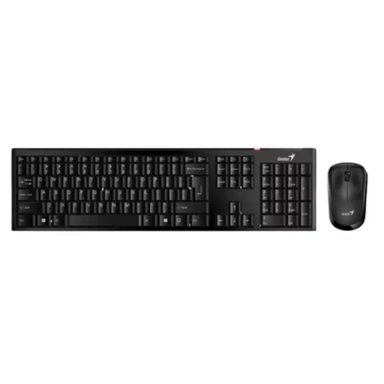 TECLADO INALÁMBRICO GENIUS + MOUSE SLIMSTAR 8230 WIRELESS/BT NEGRO - 1