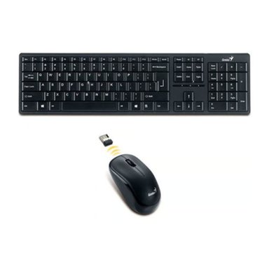 TECLADO INALÁMBRICO GENIUS + MOUSE SLIMSTAR 8230 WIRELESS/BT NEGRO - 2