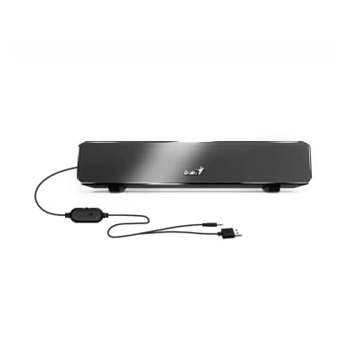 PARLANTE GENIUS SOUND BAR 100 MINI 6W 3.5MM USB POWER NEGRO - 1
