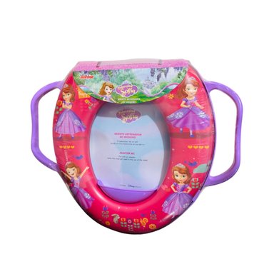 ASIENTO DISNEY PRINCESA SOFIA ADAPTADOR INODORO CON ASA ROJO