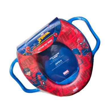 ASIENTO ADAPTADOR INODORO MARVEL HOMBRE ARAÑA ROJO CON ASA