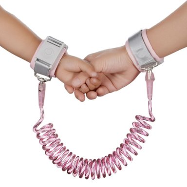 BRAZALETE PULSERA ANTI PERDIDA ROSADO