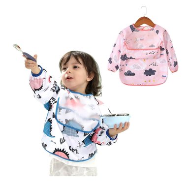 BABERO IMPERMEABLE CISNE 1 AÑO ROSADO - 3