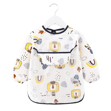 BABERO IMPERMEABLE KING LION BLANCO 3 A 4 AÑOS