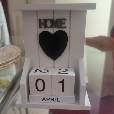 CALENDARIO DE MESA PARA HOGAR BLANCO VINTAGE