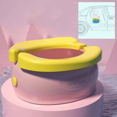 URINARIO ROSADO BACIN PORTATIL BANANA NIÑAS