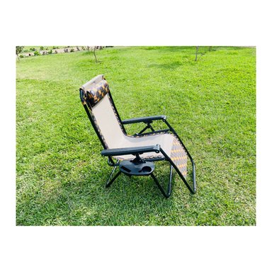 SILLA PEREZOSA RECLINABLE AZULG CON BANDEJA