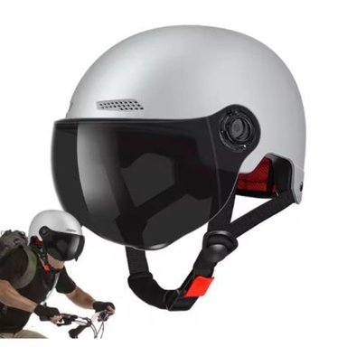 CASCO CICLISMO DEPORTES VISERA Y NEGRA - 2