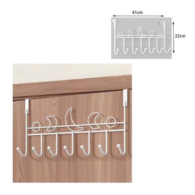 COLGADOR GANCHO PUERTAS BLANCO PERCHERO PUERTA