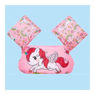 CHALECO FLOTADOR ROSADO CON BRAZOS PONNY