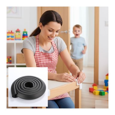 PROTECTOR FILOS ROLLO L X 2 MTS SET 6 UNDS NEGRO