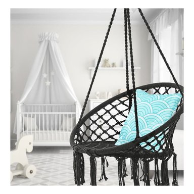 SILLA MECEDORA COLGANTE DE RATAN N - 5