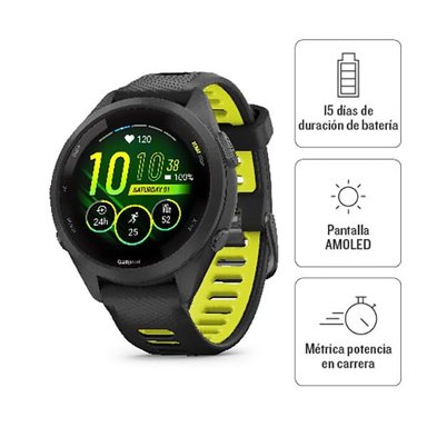 SMARTWATCH GARMIN FORERUNNER 265S MUSIC NEGRO ROSADO
