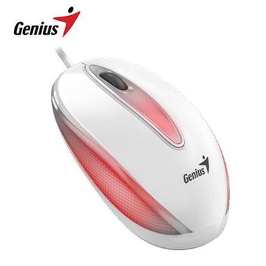 MOUSE GENIUS DX-MINI USB BLUEEYE RGB BLANCO - 1