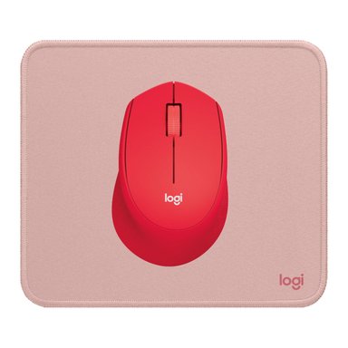 KIT LOGITECH MOUSE M280 ROJO PAD MOUSE 200X230 ROSADO - 1