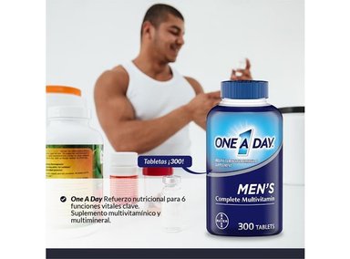 3 MULTIVITAMÍNICO PARA HOMBRES, 300 TABLETAS- ONE A DAY - 3