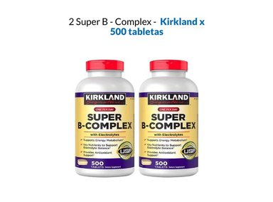 2 SUPER B-COMPLEX 500 TABLETAS - KIRKLAND SIGNATURE