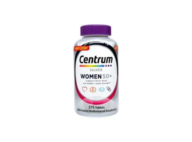 SUPLEMENTO SILVER WOMEN 50+ MULTIVITAMÍNICO CENTRUM UNIDAD 275 TABLETAS