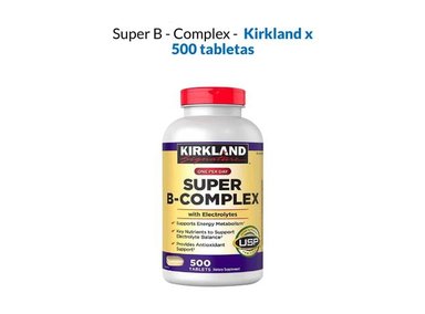 SUPER B-COMPLEX 500 TABLETAS - KIRKLAND SIGNATURE