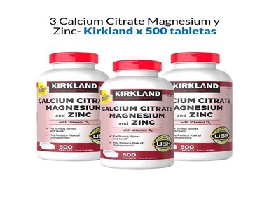 3 CALCIUM CITRATE MAGNESIUM AND ZINC - 500 TABLETAS