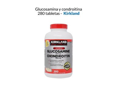 SUPLEMENTO GLUCOSAMINA Y CONDROITINA KIRKLAND 280 TABLETAS