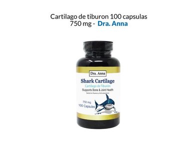 CARTÍLAGO TIBURÓN DRA. ANNA 100 CÁPSULAS 750 MG
