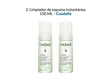 PACK 2 TRATAMIENTO LIMPIEZA FACIAL CAUDALIE LIMPIADOR ESPUMA INSTANTANEA 150 ML