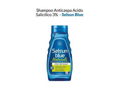 SHAMPOO ANTICASPA SELSUN BLUE NATURALS ACIDO SALICÍLICO 3%