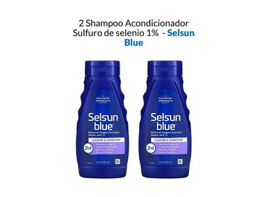 SHAMPOO SELSUN BLUE 2 UNIDADES ACONDICIONADOR SULFURO SELENIO 1%