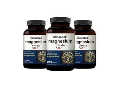 SUPLEMENTO NATUREBELL CÁPSULAS BLANDAS 3 CÁPSULA MAGNESIUM CITRATE 500MG