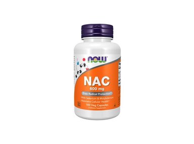 CÁPSULAS VEGETARIANAS NAC 600 MG - NOW FOODS